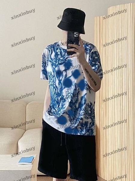 xinxinbuy men designer tee t shirt 23ss water garden coral seaweed print short sleeve cotton women white black blue s-xl, Black;brown
xinxinbuy men designer tee t shirt 23ss water garden coral seaweed print short sleeve cotton women white black blue s-xl, Black;brown