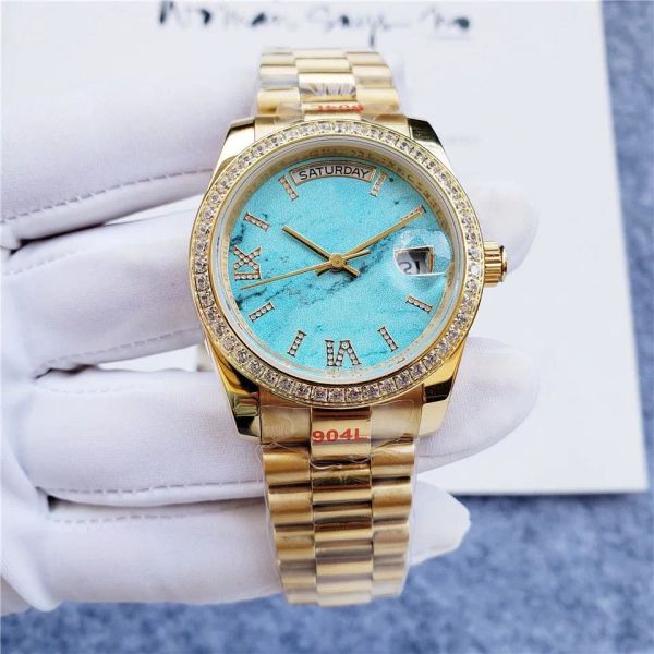 luxury designer classic fashion automatic watch inlaid with diamond size 36mm sapphire glass a ladies' favorite christmas gift, Slivery;brown
luxury designer classic fashion automatic watch inlaid with diamond size 36mm sapphire glass a ladies' favorite christmas gift, Slivery;brown
