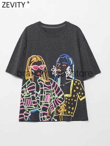 women's t-shirt zevity women fashion front contrast color patchwork beauty print casual t shirt female short sleeve chic streetwear t2, White
women's t-shirt zevity women fashion front contrast color patchwork beauty print casual t shirt female short sleeve chic streetwear t2, White