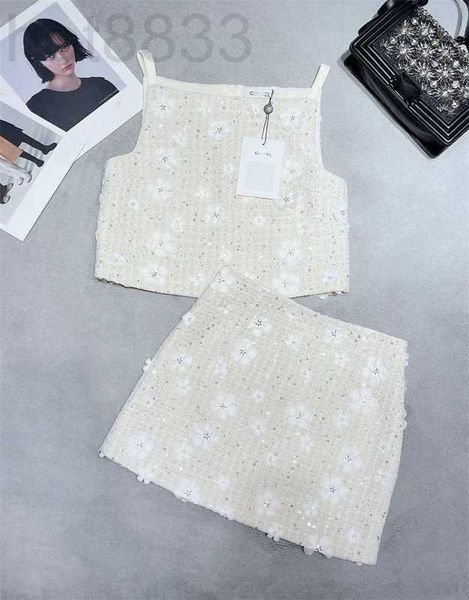 women's tracksuits designer summer new style spicy girl fresh slim heavy industry sequins flower strap short skirt set for women xvx6, Gray
women's tracksuits designer summer new style spicy girl fresh slim heavy industry sequins flower strap short skirt set for women xvx6, Gray