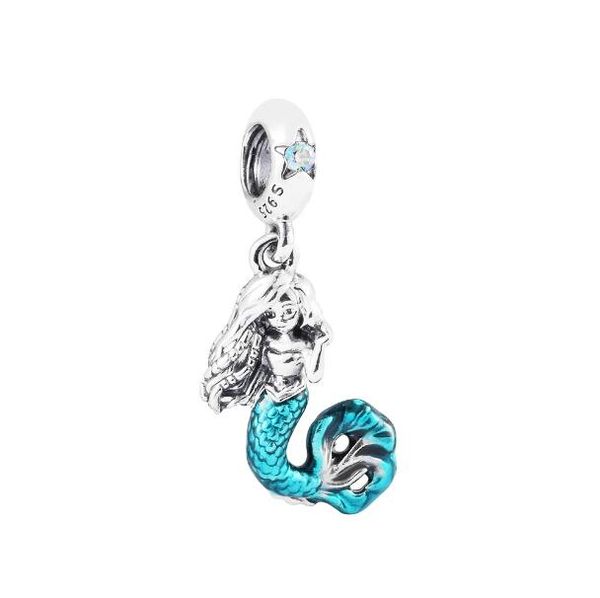 summer new 925 sterling silver mermaid ariel dangle charm fit pandora bracelet & bangle beads diy jewelry accessories gifts charms, Black
summer new 925 sterling silver mermaid ariel dangle charm fit pandora bracelet & bangle beads diy jewelry accessories gifts charms, Black