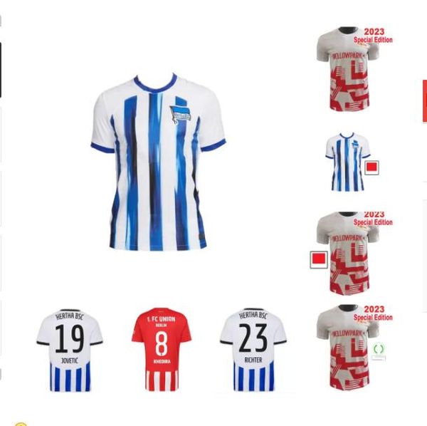 2023 hertha bsc soccer jerseys piatek 22 23 darida cunha football shirt dilrosun berlin lukebakio duda home away jersey sets aa, Black;yellow
2023 hertha bsc soccer jerseys piatek 22 23 darida cunha football shirt dilrosun berlin lukebakio duda home away jersey sets aa, Black;yellow