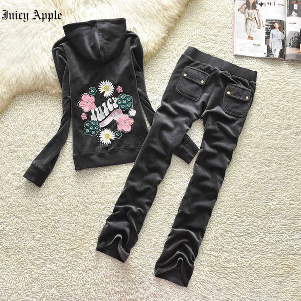 juicy apple tracksuit women 2023 women's brand velvet fabric tracksuits velour suit women track suit hoodies and pants sets, Gray
juicy apple tracksuit women 2023 women's brand velvet fabric tracksuits velour suit women track suit hoodies and pants sets, Gray