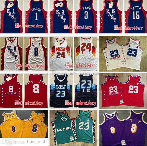 mitchell and ness authentic stitched 1996 basketball jerseys 2003 2004 2009 all-star 1 tracy mcgrady vince carter retro hardwoods allen iver, Black;red
mitchell and ness authentic stitched 1996 basketball jerseys 2003 2004 2009 all-star 1 tracy mcgrady vince carter retro hardwoods allen iver, Black;red
