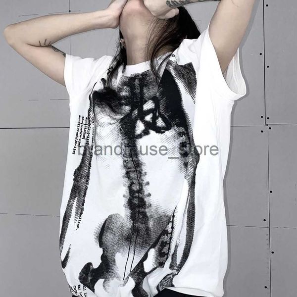 women's t-shirt gothic x rays t shirts 2022 fashion skeleton punk rock short sleeve summer loose harajuku aesthetic streetwear tee fema, White
women's t-shirt gothic x rays t shirts 2022 fashion skeleton punk rock short sleeve summer loose harajuku aesthetic streetwear tee fema, White