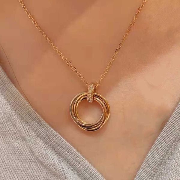 selling funds c card three ring necklace 925 sterling silver plated 18k gold c-home color smooth pendant chain, Black
selling funds c card three ring necklace 925 sterling silver plated 18k gold c-home color smooth pendant chain, Black