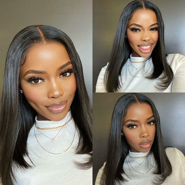 straight bob lace front human hair wigs for women humain brazilian glueless lace frontal wig 250 density, Black;brown
straight bob lace front human hair wigs for women humain brazilian glueless lace frontal wig 250 density, Black;brown