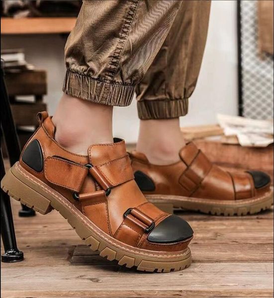 punk style cargo shoes for men thick heel genuine leather gentlemen casual shoes plus size 38-46, Black
punk style cargo shoes for men thick heel genuine leather gentlemen casual shoes plus size 38-46, Black