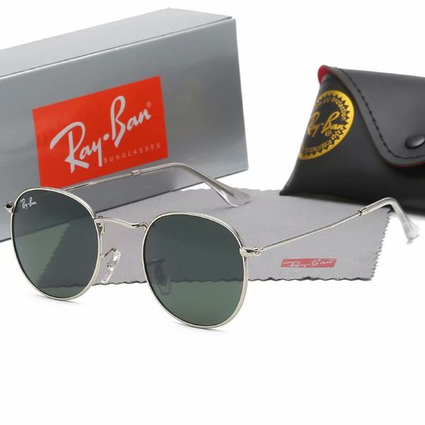 ray ban ray-ban uv400 round sunglasses men's and women's metal vintage frame sunglasses with glasses case, White;black
ray ban ray-ban uv400 round sunglasses men's and women's metal vintage frame sunglasses with glasses case, White;black