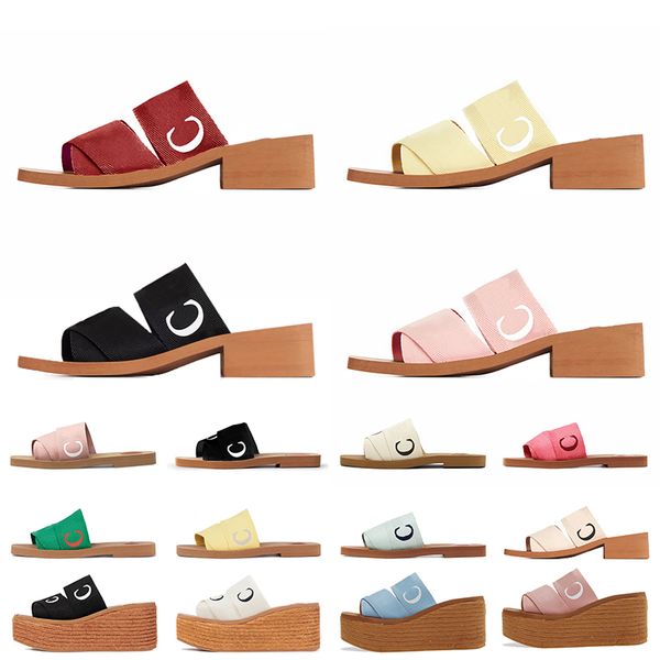 high heel woody sandals embroidered linen flat mule designer slippers famous women slides espadrille wedge platform loafers shoes fashion su, Black
high heel woody sandals embroidered linen flat mule designer slippers famous women slides espadrille wedge platform loafers shoes fashion su, Black