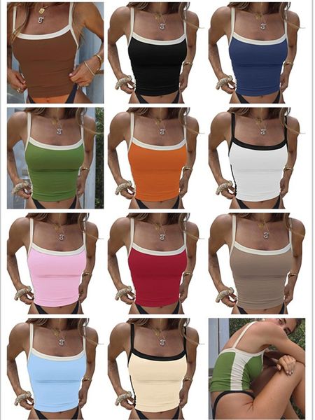 womens t shirt women halter neck crop cami knitted printed tank tee y2k sleeveless strappy summer shirts streetwear designer suit sportwea, White
womens t shirt women halter neck crop cami knitted printed tank tee y2k sleeveless strappy summer shirts streetwear designer suit sportwea, White