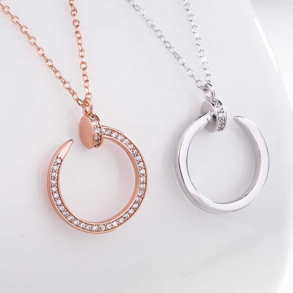 o15e internet celebrity japanese and new s925 sterling silver curved nail necklace pendant girls fashion ol inlaid diamond temperament tikto, Black
o15e internet celebrity japanese and new s925 sterling silver curved nail necklace pendant girls fashion ol inlaid diamond temperament tikto, Black