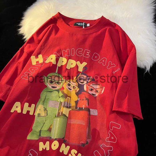 women's t-shirt summer cartoon anime short sleeved t-shirt men and women ins wind korean version loose oversize couple graphic t shirt, White
women's t-shirt summer cartoon anime short sleeved t-shirt men and women ins wind korean version loose oversize couple graphic t shirt, White