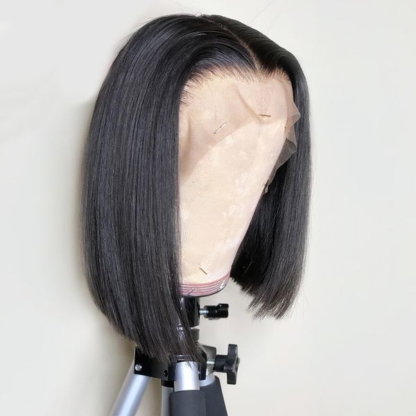 short bob wigs brazilian human hair transparent 13x4 lace frontal human hair wigs for women closure wigs 150 density, Black;brown
short bob wigs brazilian human hair transparent 13x4 lace frontal human hair wigs for women closure wigs 150 density, Black;brown
