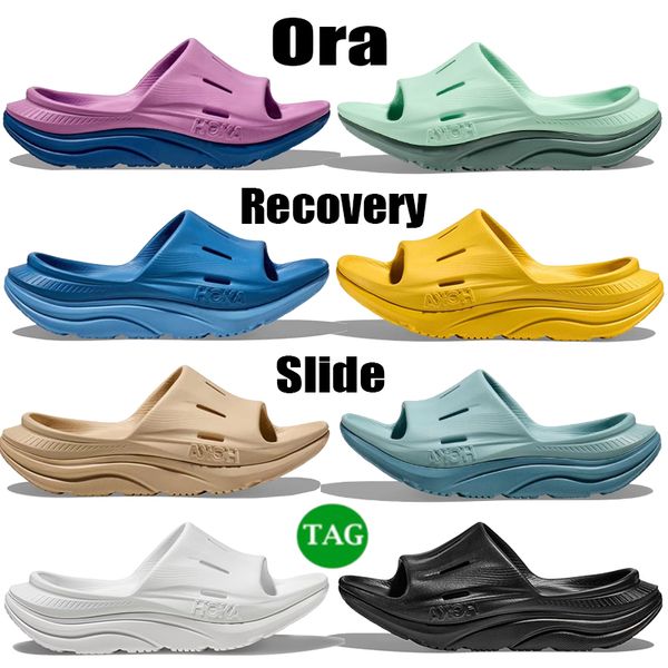 

new designer slippers hoka one one ora recovery slide 3 mens sandals white black shifting sand passion fruit diva stone blue cyclamen flat s