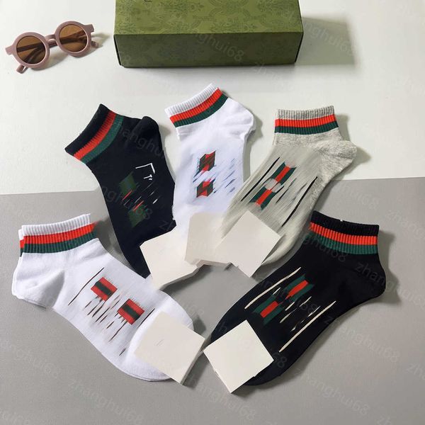 23ss low-cut socks designer men women sock 5 pairs in box red and blue color letter logo jacquard short socks pure cotton sweat-absorbent co, Black
23ss low-cut socks designer men women sock 5 pairs in box red and blue color letter logo jacquard short socks pure cotton sweat-absorbent co, Black