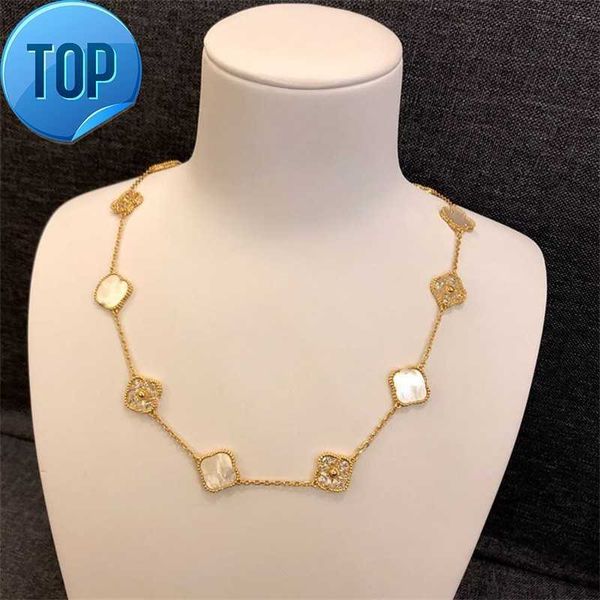 10 diamond necklace fashion classic clover necklace charm 18k rose gold silver plated agate pendant for women girl valentine's engageme
10 diamond necklace fashion classic clover necklace charm 18k rose gold silver plated agate pendant for women girl valentine's engageme