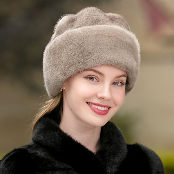 women's real whole pelt mink fur hat bowler hat warm cap ski beanies earflap, Blue;gray
women's real whole pelt mink fur hat bowler hat warm cap ski beanies earflap, Blue;gray
