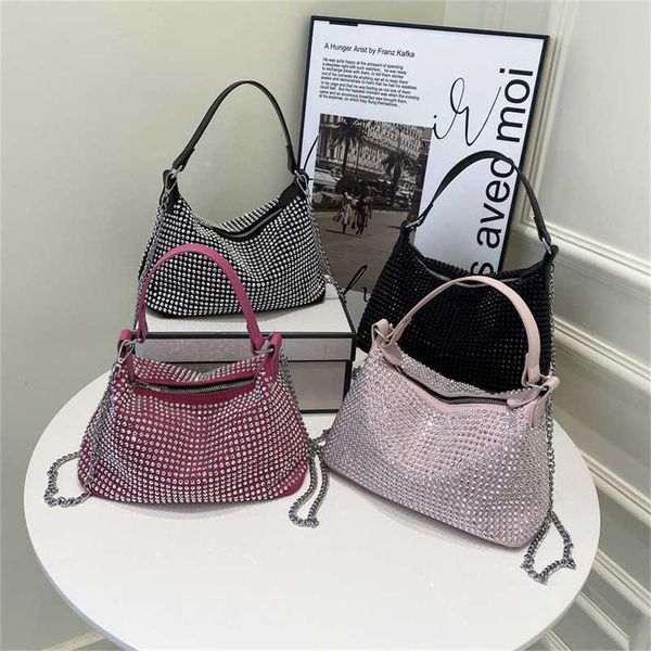 portable bag for women in spring new niche shoulder bag with chain diagonal cross rhinestone bag
portable bag for women in spring new niche shoulder bag with chain diagonal cross rhinestone bag