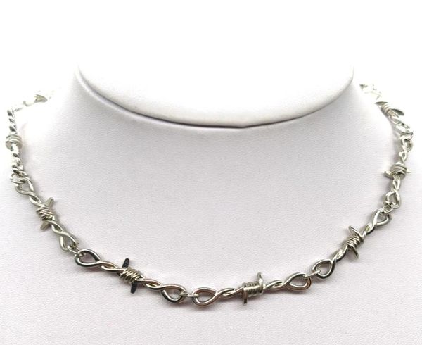 small wire brambles iron choker necklace women hiphop gothic punk style barbed wire little thorns chain choker gifts5607648, Silver
small wire brambles iron choker necklace women hiphop gothic punk style barbed wire little thorns chain choker gifts5607648, Silver