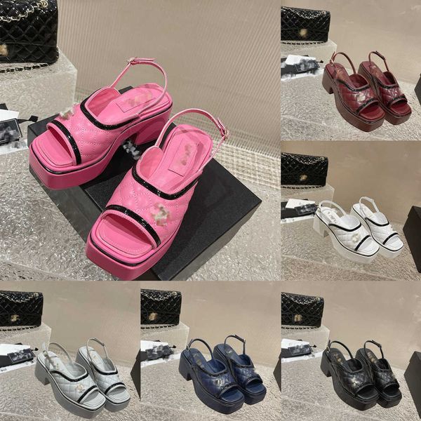 sheepskin womens sandals platform wedge heel height 7.5cm c plaid quilted texture fish mouth dress shoes slingbacks slippers real lether sli, Black
sheepskin womens sandals platform wedge heel height 7.5cm c plaid quilted texture fish mouth dress shoes slingbacks slippers real lether sli, Black