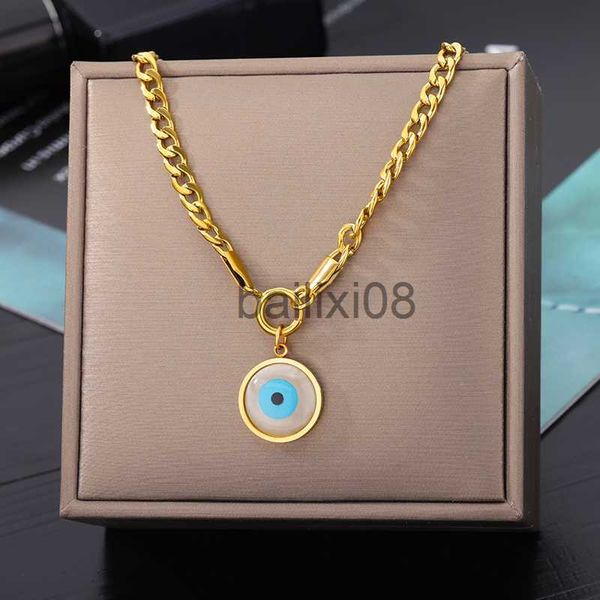 pendant necklaces stainless steel evil eyes pendant neckle for womens jewelry clavicle chains neckles gifts party dropshipping j230620, Silver
pendant necklaces stainless steel evil eyes pendant neckle for womens jewelry clavicle chains neckles gifts party dropshipping j230620, Silver