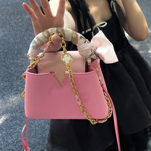 cowhide handbags purse luxury designer tote bags women capucines bb bag with gold chains hardware accessories shoulder crossbody bag wallet
cowhide handbags purse luxury designer tote bags women capucines bb bag with gold chains hardware accessories shoulder crossbody bag wallet