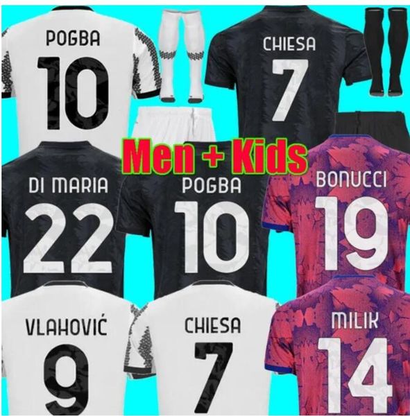 22 23 vlahovic chiesa milik soccer jerseys 22 23 pogba men bonucci football shirts kit mckennie di maria uniform, Black
22 23 vlahovic chiesa milik soccer jerseys 22 23 pogba men bonucci football shirts kit mckennie di maria uniform, Black