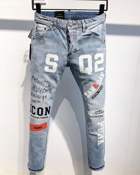 23ss men jeans hole men skinny biker distressed jeans d2 dsq icon gg designer slim jeans straight denim pants trousers motorcycle man tearin, Blue
23ss men jeans hole men skinny biker distressed jeans d2 dsq icon gg designer slim jeans straight denim pants trousers motorcycle man tearin, Blue