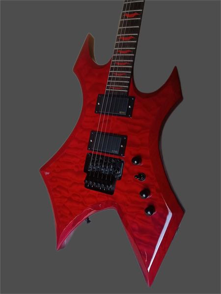 rich electric guitar with red filled lip tips, red bat fingerboard, nail head guitar, oem bc
rich electric guitar with red filled lip tips, red bat fingerboard, nail head guitar, oem bc