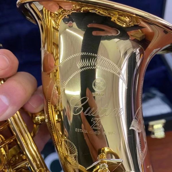 new arrival 82z e-flat tone alto saxophone brass lacquered gold one to one japanese craft manufacturing engraved pattern musical instrument
new arrival 82z e-flat tone alto saxophone brass lacquered gold one to one japanese craft manufacturing engraved pattern musical instrument