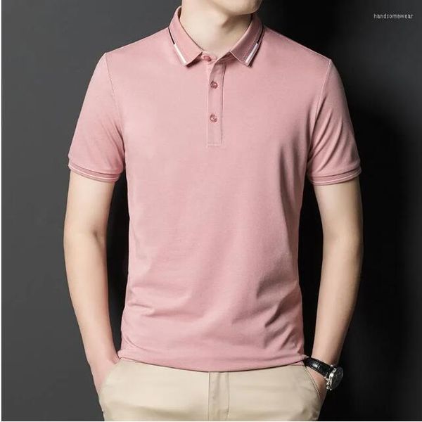 fashion casual solid color polo shirt men's lapel short-sleeved t-shirt, White;black
fashion casual solid color polo shirt men's lapel short-sleeved t-shirt, White;black