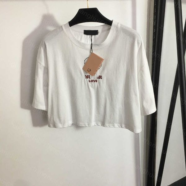 23ss womens t-shirt womens designer clothing tee round neck pure cotton love embroidered hollow iron drill short sleeve t-shirt womens cloth, White
23ss womens t-shirt womens designer clothing tee round neck pure cotton love embroidered hollow iron drill short sleeve t-shirt womens cloth, White