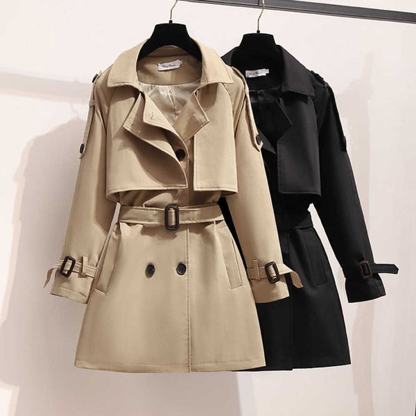trench coat leather for women women, spring and autumn, small stature, medium length, slim new fashion korean casual version, Black
trench coat leather for women women, spring and autumn, small stature, medium length, slim new fashion korean casual version, Black