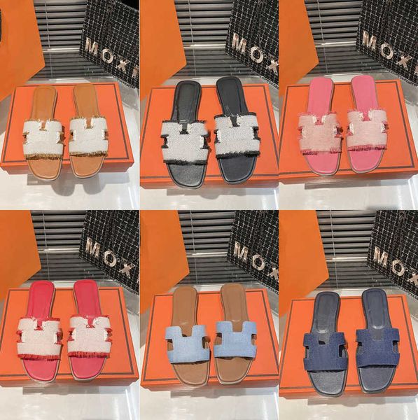 women beach h slippers classic flat sandals summer famous designer fashion chypre canvas tassels denim ladies brand slide female slider l ba, Black
women beach h slippers classic flat sandals summer famous designer fashion chypre canvas tassels denim ladies brand slide female slider l ba, Black
