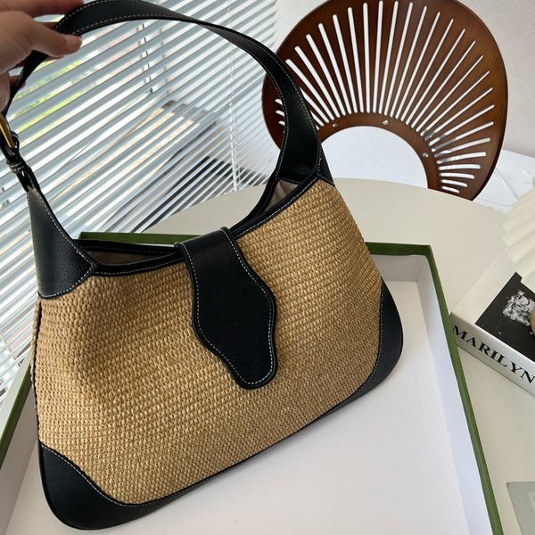 straw hobo bag women handbags large capacity shoulder bags vintage armpit travel handbag metal hardware letter flap purse interior zipper po
straw hobo bag women handbags large capacity shoulder bags vintage armpit travel handbag metal hardware letter flap purse interior zipper po
