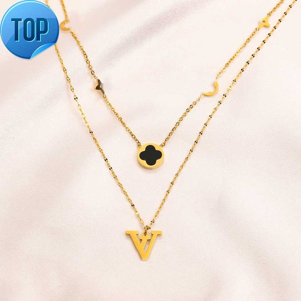 classical women luxury designer necklace choker pendant chain 18k gold plated stainless steel letter necklaces wedding jewelry accessories 2, Silver
classical women luxury designer necklace choker pendant chain 18k gold plated stainless steel letter necklaces wedding jewelry accessories 2, Silver