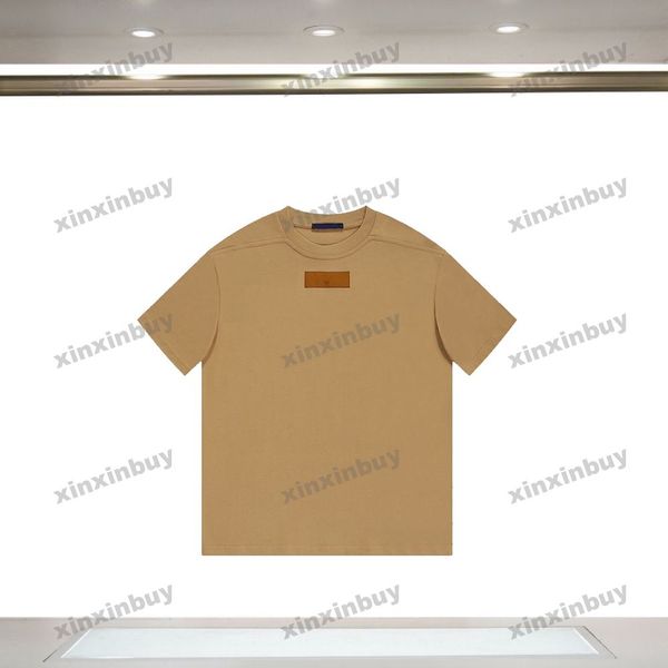 xinxinbuy men designer tee t shirt 23ss chest label shoulder ribbon short sleeve cotton women black apricot m-2xl, Black;brown
xinxinbuy men designer tee t shirt 23ss chest label shoulder ribbon short sleeve cotton women black apricot m-2xl, Black;brown