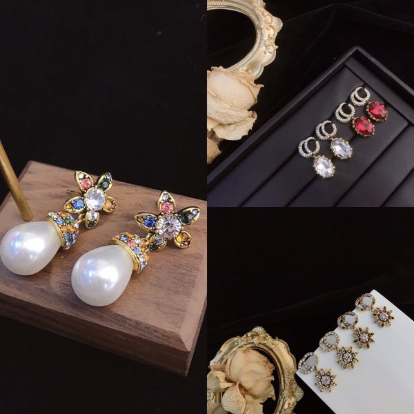 classic pearl earrings stud womens luxury earings designer jewellery small heart vintage earrings gold plated jeweler flower man fashion pen, Golden;silver
classic pearl earrings stud womens luxury earings designer jewellery small heart vintage earrings gold plated jeweler flower man fashion pen, Golden;silver
