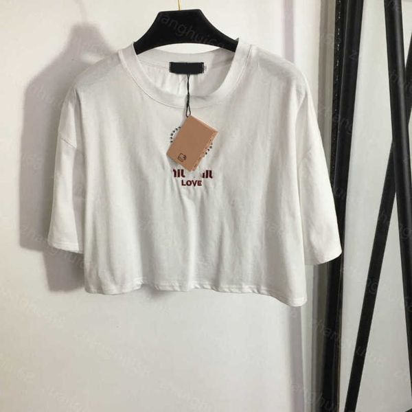 23ss womens t-shirt womens designer clothing tee round neck pure cotton love embroidered hollow iron drill short sleeve t-shirt womens cloth, White
23ss womens t-shirt womens designer clothing tee round neck pure cotton love embroidered hollow iron drill short sleeve t-shirt womens cloth, White