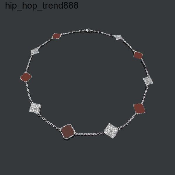 pendant necklaces designer jewelry luxury cjewelers vc letter ten four leaf flower full diamond necklace in the long original packaging, Silver
pendant necklaces designer jewelry luxury cjewelers vc letter ten four leaf flower full diamond necklace in the long original packaging, Silver