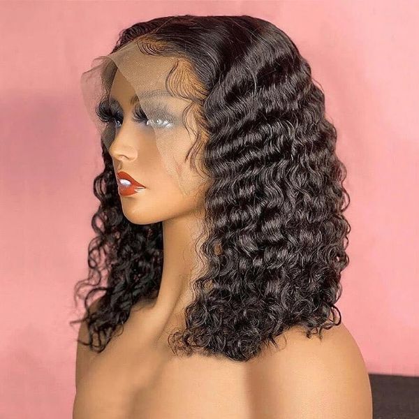 curly 13x4 13x6 lace front wig short bob frontal human hair wigs for black women deep wave brazilian remy 4x4 lace closure wigs, Black;brown
curly 13x4 13x6 lace front wig short bob frontal human hair wigs for black women deep wave brazilian remy 4x4 lace closure wigs, Black;brown