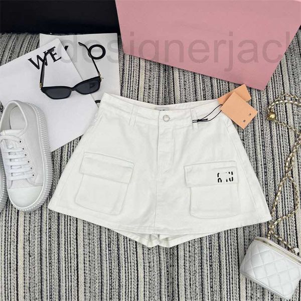 women's shorts designer summer new casual fashion pocket letter simple versatile denim skirt women qsqe, White;black
women's shorts designer summer new casual fashion pocket letter simple versatile denim skirt women qsqe, White;black