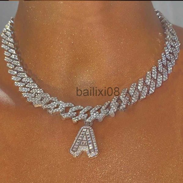 pendant necklaces 26 baguette letter hip hop initial neckle stainless steel jewelry iced out cuban link chain men neckle for women christmas, Silver
pendant necklaces 26 baguette letter hip hop initial neckle stainless steel jewelry iced out cuban link chain men neckle for women christmas, Silver