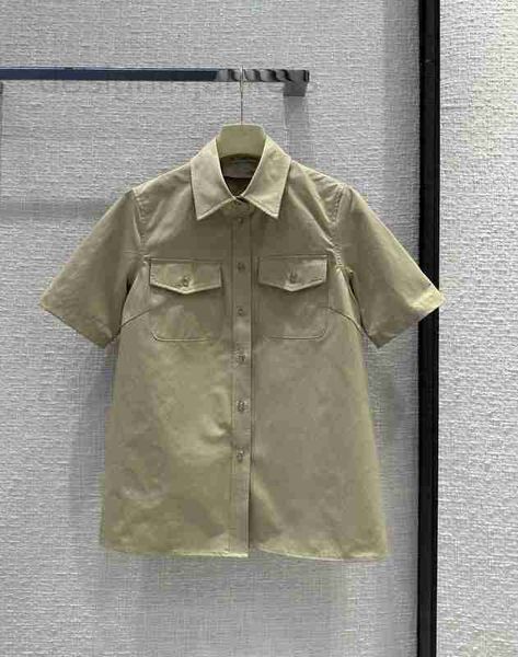 women's blouses & shirts designer brand same style 2023 new summer autumn lapel neck short sleeves fashion luxury seej, White
women's blouses & shirts designer brand same style 2023 new summer autumn lapel neck short sleeves fashion luxury seej, White