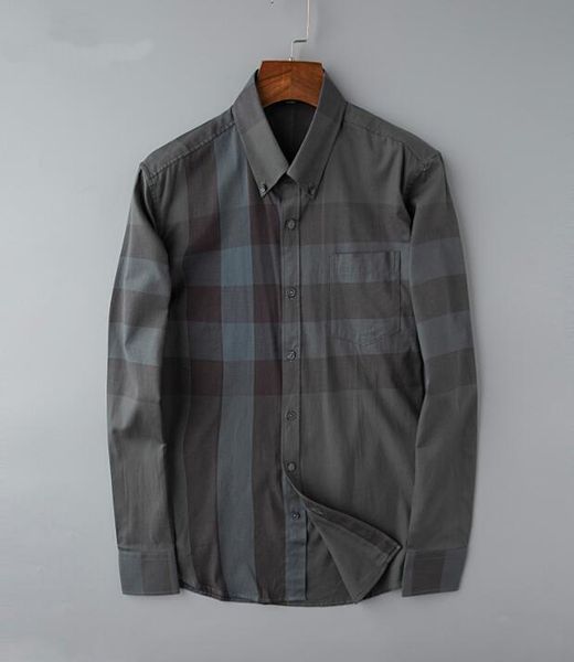 mens casual shirt designer burbrery plaid fashion polo collar long sleeve single button classic comfortable business cotton casual shirt asi, White;black
mens casual shirt designer burbrery plaid fashion polo collar long sleeve single button classic comfortable business cotton casual shirt asi, White;black