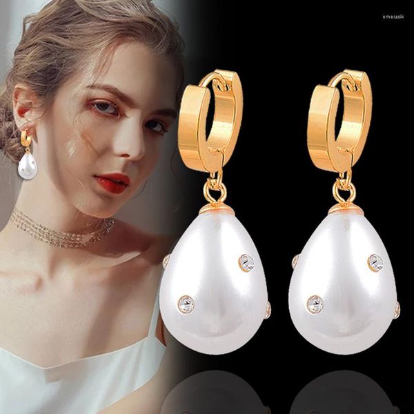 dangle earrings leeker 316l stainless steel gold color drop for women rhinestone pearl wedding accessories party jewelry 948 lk3 high qualit, Silver
dangle earrings leeker 316l stainless steel gold color drop for women rhinestone pearl wedding accessories party jewelry 948 lk3 high qualit, Silver