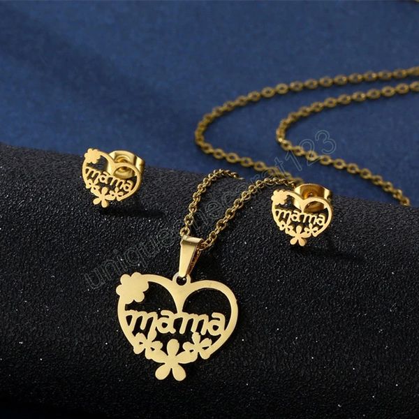 gold color hollow out heart letter earrings necklace for women simple delicate flower stainless steel earrings mother's day gift, Silver
gold color hollow out heart letter earrings necklace for women simple delicate flower stainless steel earrings mother's day gift, Silver