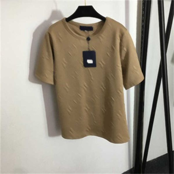 summer clothing fashion t-shirt soft fabrics old flower logo letters embossed round neck slim solid color short-sleeved t-shirt designer wo, White
summer clothing fashion t-shirt soft fabrics old flower logo letters embossed round neck slim solid color short-sleeved t-shirt designer wo, White