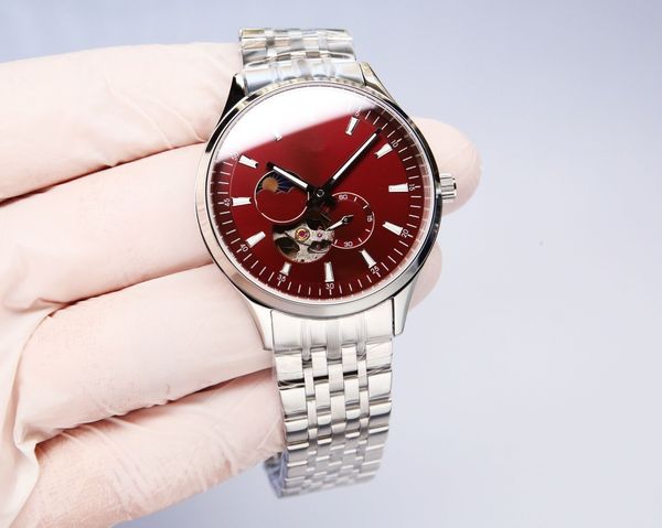 high-quality men's watch, original imported 82s7 movement, 24 hours/true moon phase display, double sapphire glass mirror, stainless st, Slivery;golden
high-quality men's watch, original imported 82s7 movement, 24 hours/true moon phase display, double sapphire glass mirror, stainless st, Slivery;golden